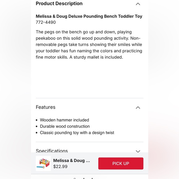 Melissa & Doug Pounding Toy for toddlers - Picture 5 of 5